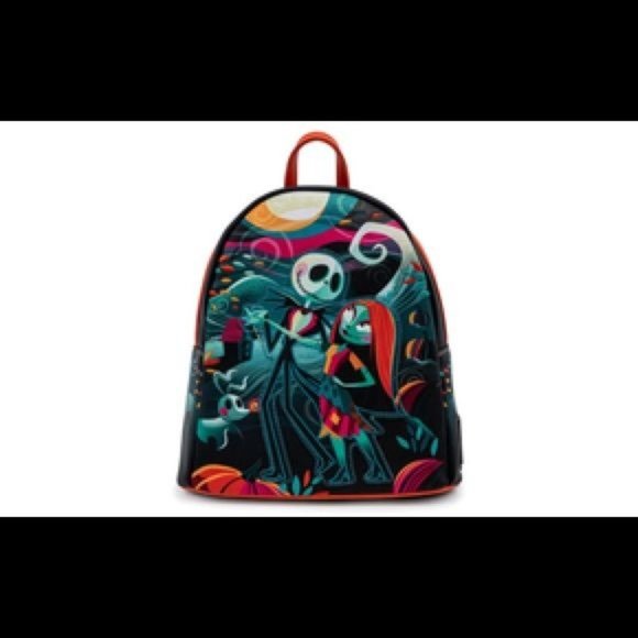 LOUNGEFLY Rare Nightmare before Christmas Jack Skellington Mini Backpack NWT main image 6
